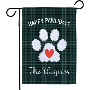 Frisco Personalized Double Sided Printed Plaid Garden Flag