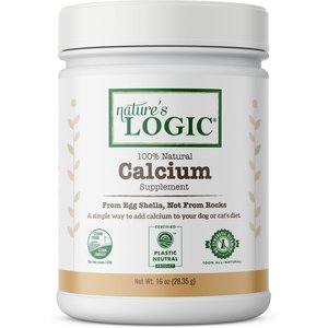 Nature's Logic Calcium From Eggshell Dog & Cat Supplement, 1-lb jar