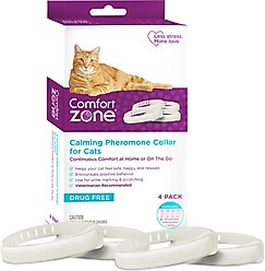 Comfort Zone Calming Pheromone Breakaway Cat Collar, 4 count