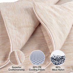 PetFusion Premium Cat & Dog Cooling Blanket, Cool Brown, Medium slide 2 of 7