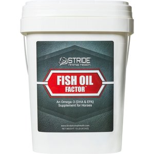 Stride Animal Health Fish Oil Factor Horse Supplement, 10-lb pail