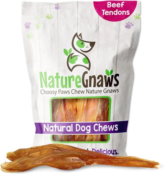 Nature Gnaws Beef Tendon Chews 7 - 11" Dog Treats, 12 count slide 1 of 8
