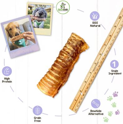 Show full view: Nature Gnaws Beef Trachea Chews 6" Dog Treats, 12 count slide 4 of 9