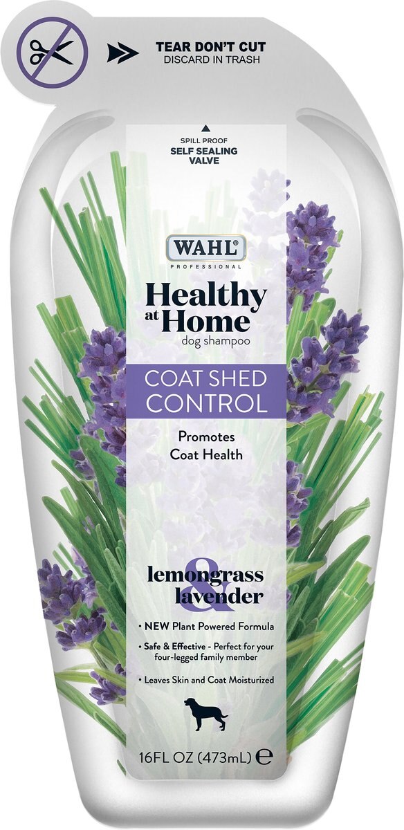 WAHL Clipper Coat Shed Control Lemongrass & Lavender Dog Shampoo, 16oz