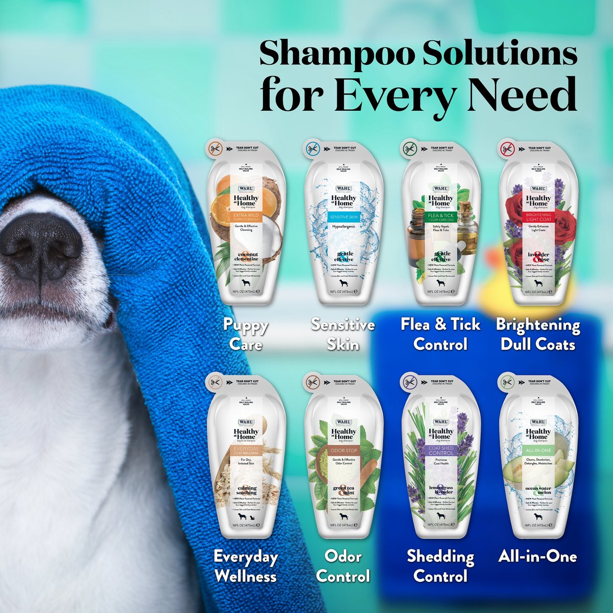 Wahl dog 2024 shampoo shed control