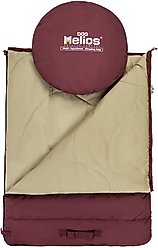 Dog Helios Switch-Back 2-in-1 Convertible Travel Mat & Rounded Camping Dog Bed, Red