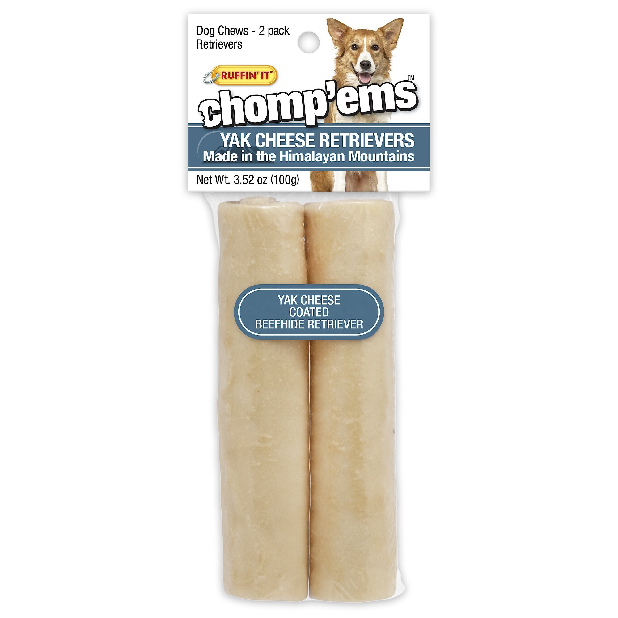 RUFFIN' IT Chomp'ems Yak Cheese Retriever Dog Treats, 2 count Customer