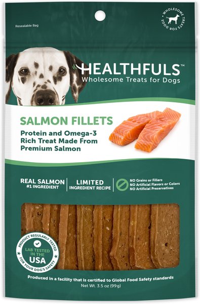 HEALTHFULS Salmon Fillets Dog Treats 3.5 oz bag Chewy