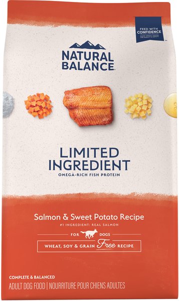 Natural Balance Limited Ingredient Grain-Free Salmon & Sweet Potato Recipe Dry Dog Food, 4-lb bag slide 1 of 9