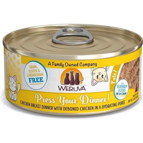 WERUVA Classic Cat Pate, Press Your Dinner with Chicken Wet Cat Food, 5