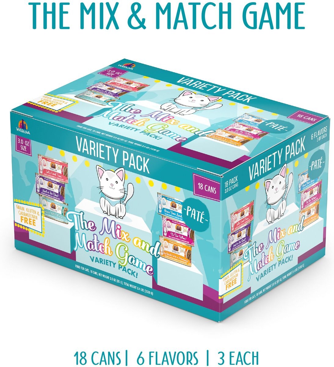 Weruva Classic Pate, The Mix & Match Game Variety Pack Wet Cat Food