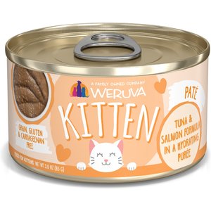 Weruva Tuna & Salmon Formula in a Hydrating Puree Wet Cat Food, 3-oz, 12 count