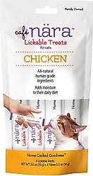 Cafe Nara Chicken Flavored Lickable Cat Treats, 2-oz bag, 4 count