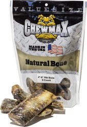 ChewMax Pet Products Rib Bone Natural Chew Dog Treats, 9 count