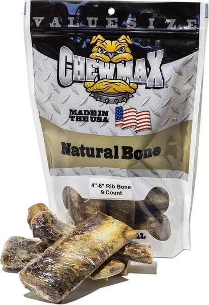 ChewMax Pet Products Rib Bone Natural Chew Dog Treats, 9 count slide 1 of 4