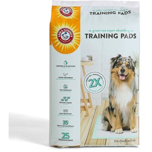 Arm & Hammer Green Tea Premium Dog Training & Potty Pee Pads, 22.5 x 22.5-in, 25 count