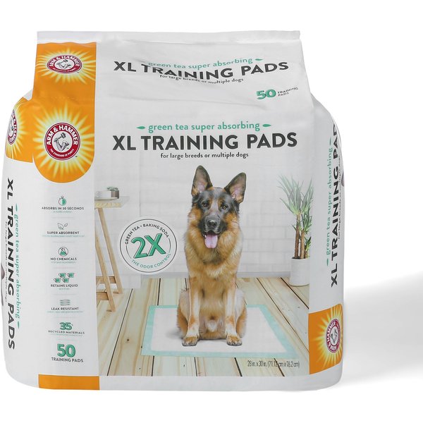 ARM & HAMMER PRODUCTS Premium Dog Pee Pads, X-Large, 28 x 30-in, 50 ...