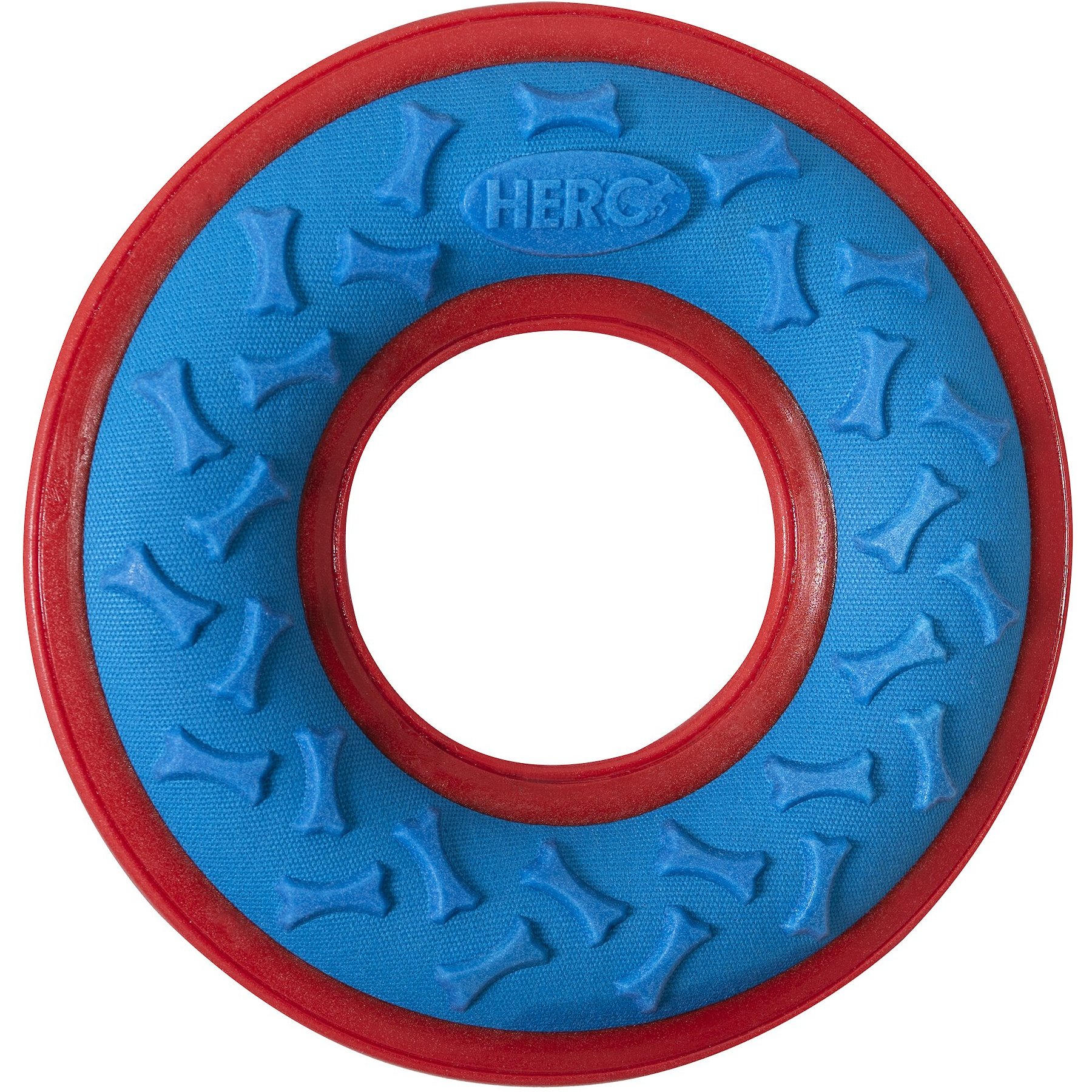 Hero Outer Armor Ring Dog Toy, Blue