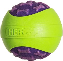 HeroDog Outer Armor Ball Dog Toy, Purple, Small
