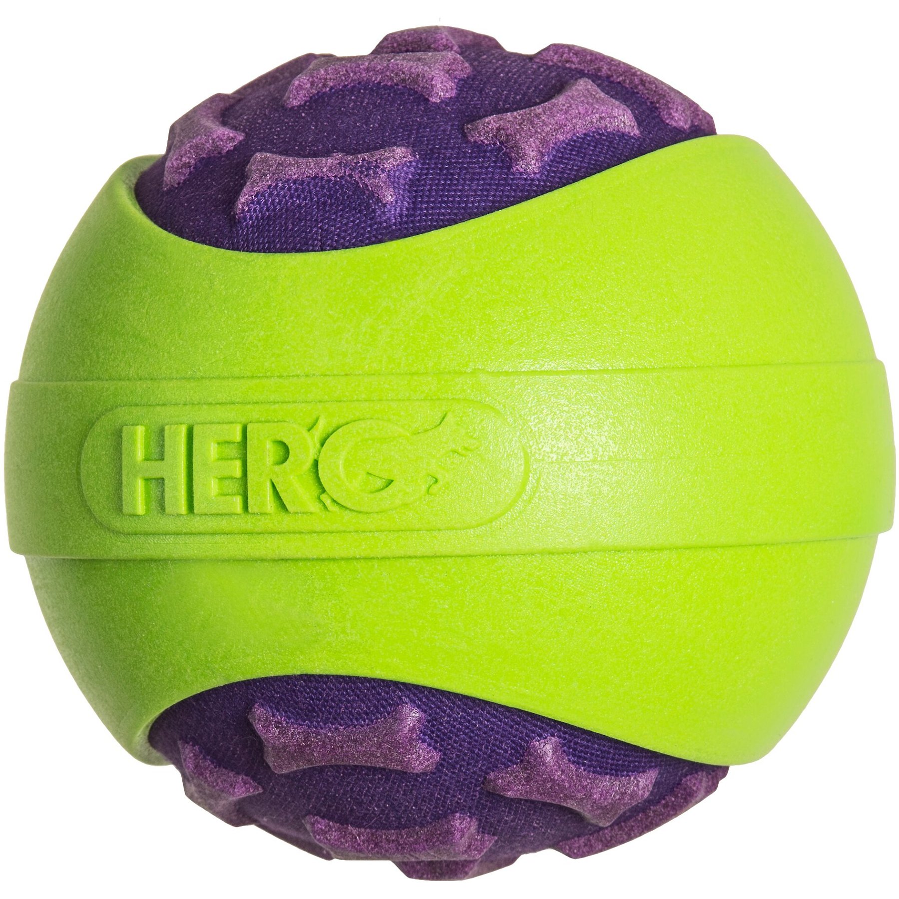 Hero HeroDog Outer Armor Ball Dog Toy, Purple, Small