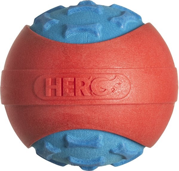 HeroDog Outer Armor Ball Dog Toy, Blue, Small slide 1 of 3