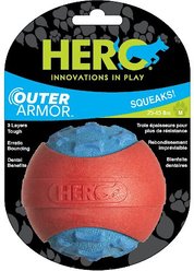 Hero HeroDog Outer Armor Ball Dog Toy, Blue, Large slide 2 of 3