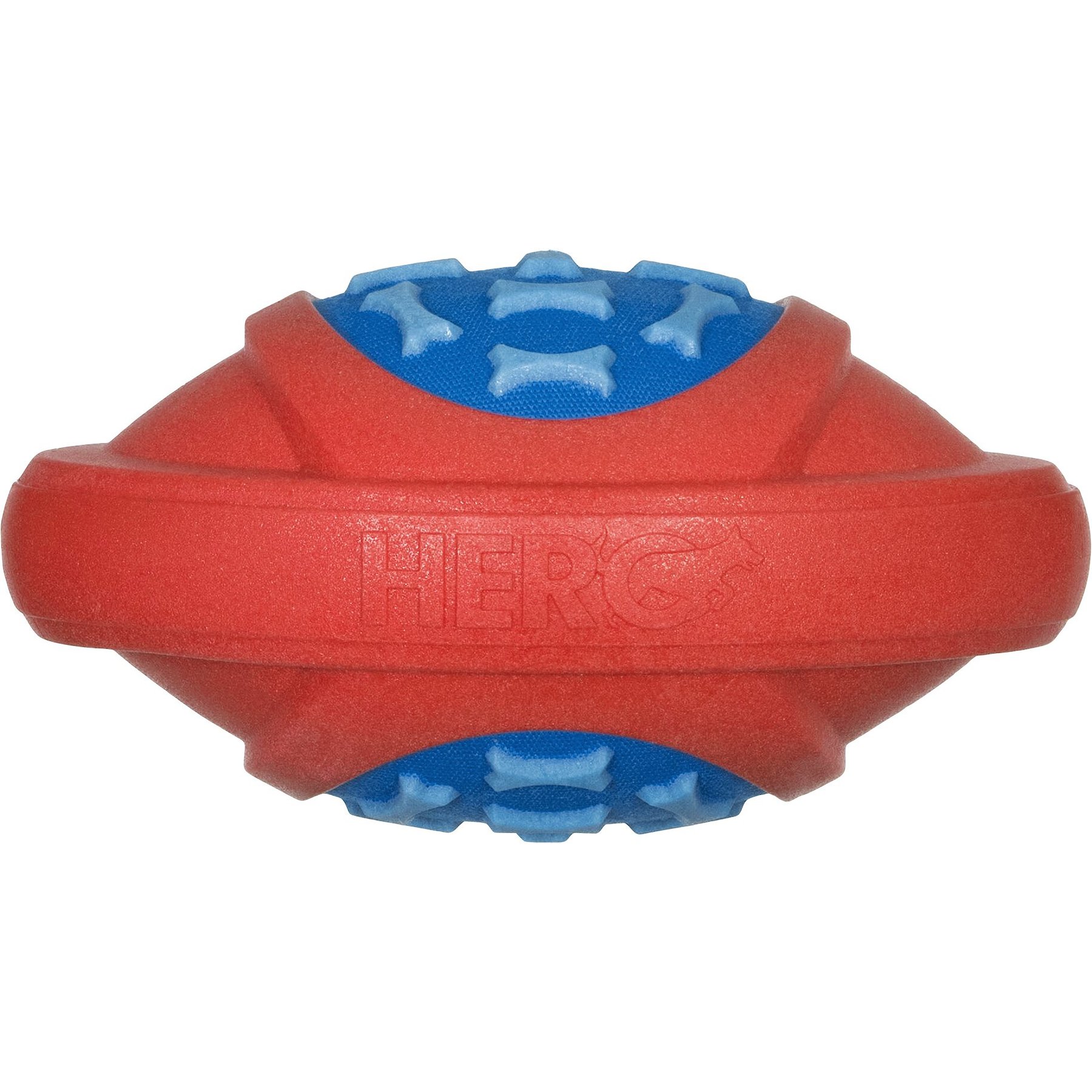 Hero HeroDog Outer Armor Football Dog Toy, Blue, Large