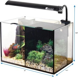 Underwater Treasures Aqua One Betta Duo Aquarium, 5.3-gal