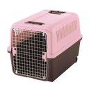 Richell E-Z Mobile Dog & Cat Carrier, Soft Pink/Brown, Medium/Large