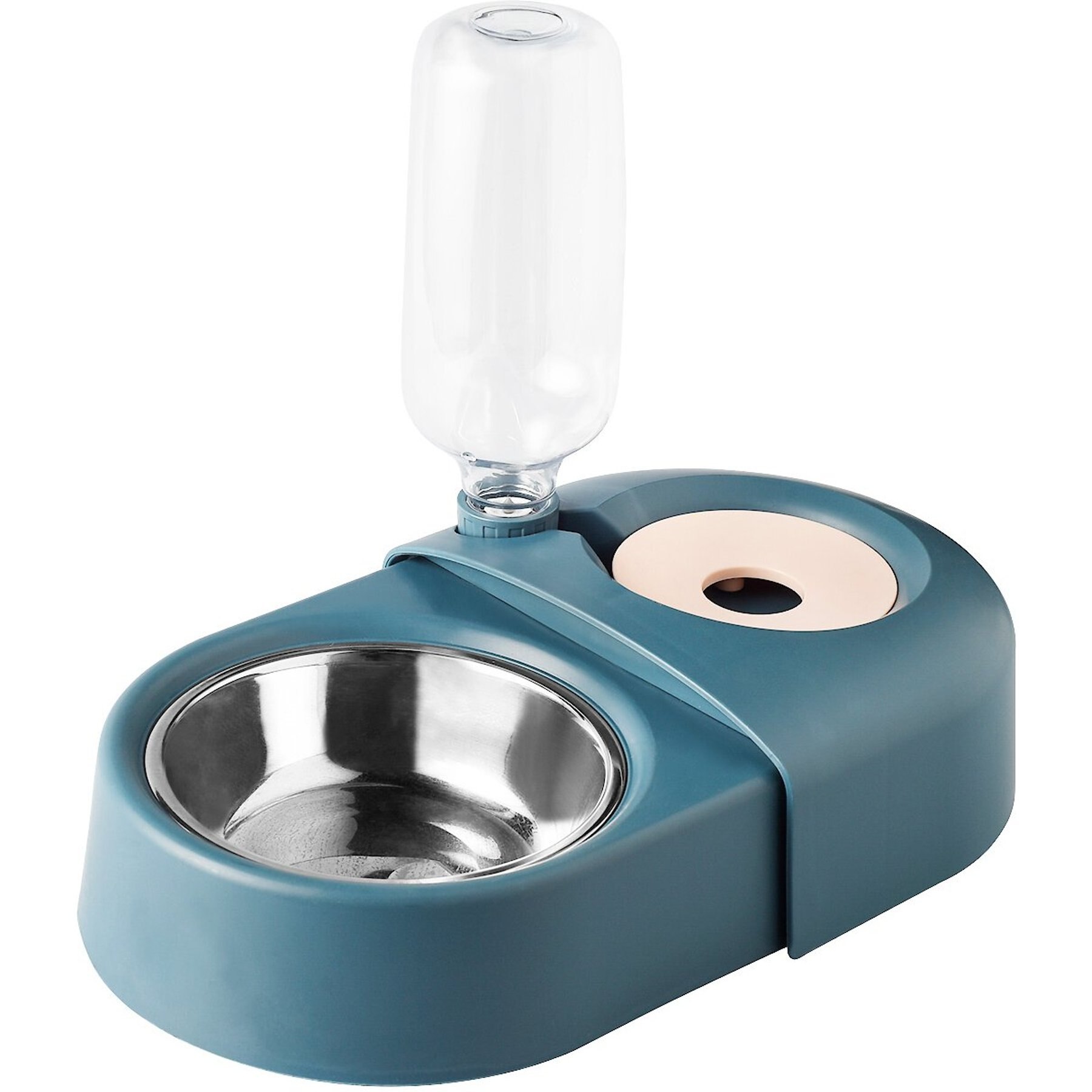 Large Pet Feeder Automatic Drinking Fountain and Food Bowl Pet Water  Dispenser with Mouth Separator