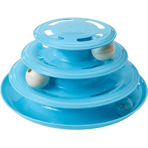 Ethical Pet Doc & Phoebe Forever Fun Treat Track Cat Feeder, Blue