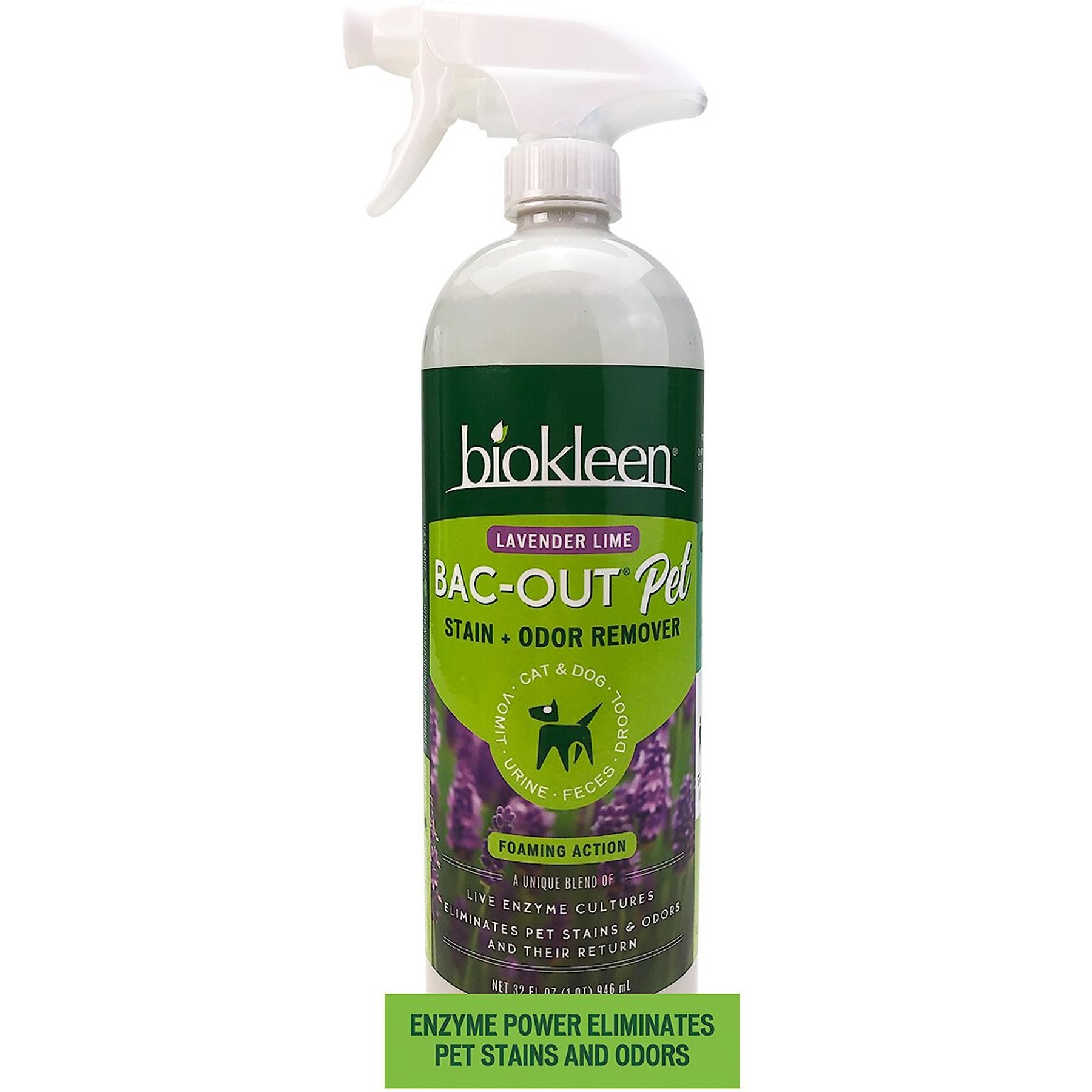 Discontinued BIOKLEEN BacOut Pet Stain & Odor Remover Foaming Spray