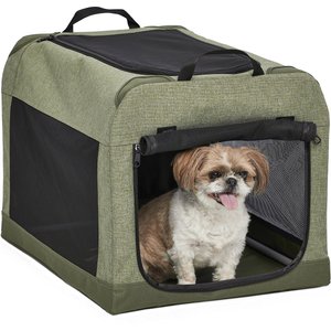 MidWest Canine Camper Dog Tent Crate, Green, Small