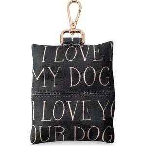 Fringe Studio Js All the Dogs Canvas Dog Waste Bag Dispenser, 4" x 3.5"
