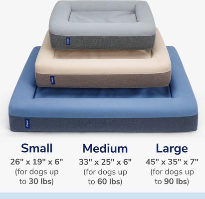Show full view: Casper Bolster Dog Bed, Gray, Small slide 5 of 10