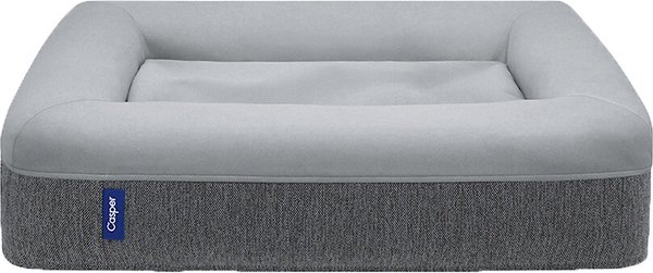 Casper Bolster Dog Bed, Gray, Medium slide 1 of 9