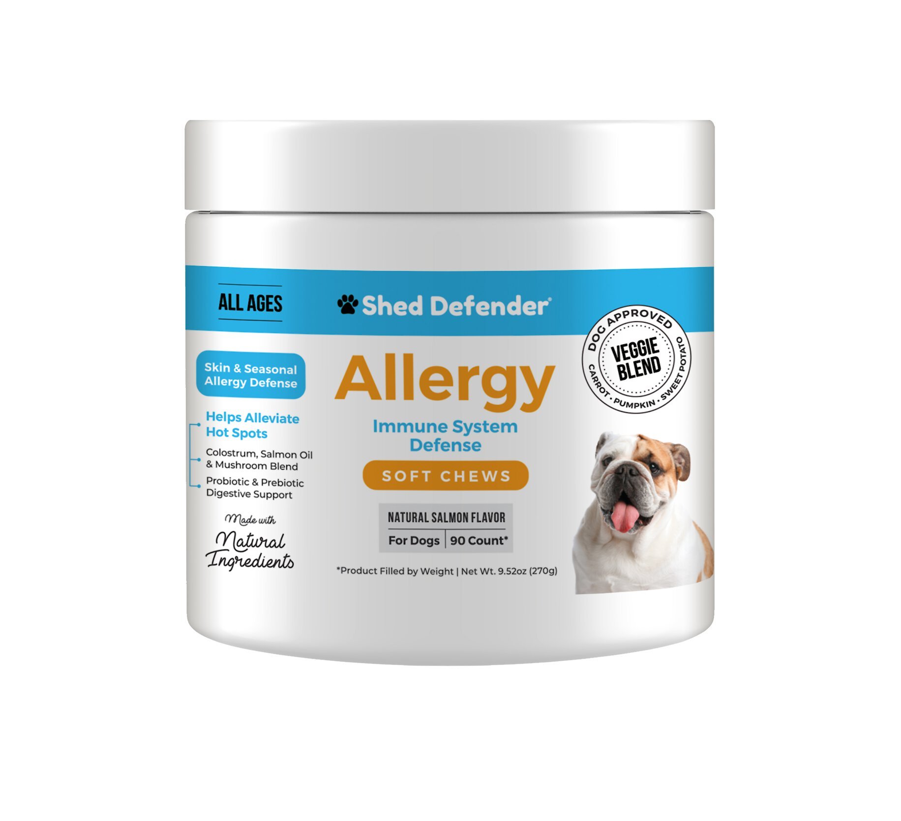 SHED DEFENDER Allergy Immune System Defense Soft Chew Dog