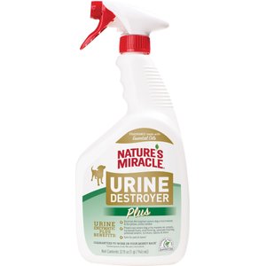 NATURE'S MIRACLE Urine Destroyer Plus Enzymatic Formula Dog Stain Remover,  32-oz bottle 