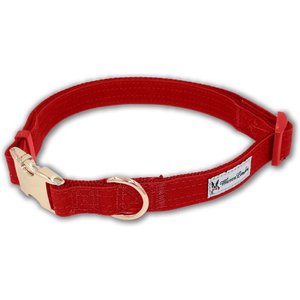 Warren London Fabric Dog Collar, Red, Small