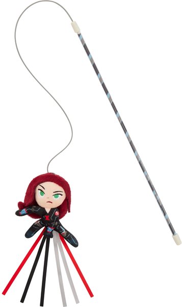 Marvel 's Black Widow Teaser Wand Cat Toy with Catnip slide 1 of 3