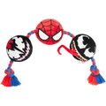 Marvel 's Venom, Spider-Man & Carnage Plush with Rope Squeaky Dog Toy