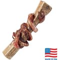 Bones & Chews Made in USA Bully Wrapped Elk Antler Split, 8"