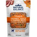 Natural Balance Platefulls Savory Duck & Pumpkin Recipe Wet Dog Food, 9-oz pouch, case of 12
