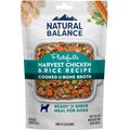 Natural Balance Platefulls Harvest Chicken & Rice Recipe Wet Dog Food, 9-oz pouch, case of 12