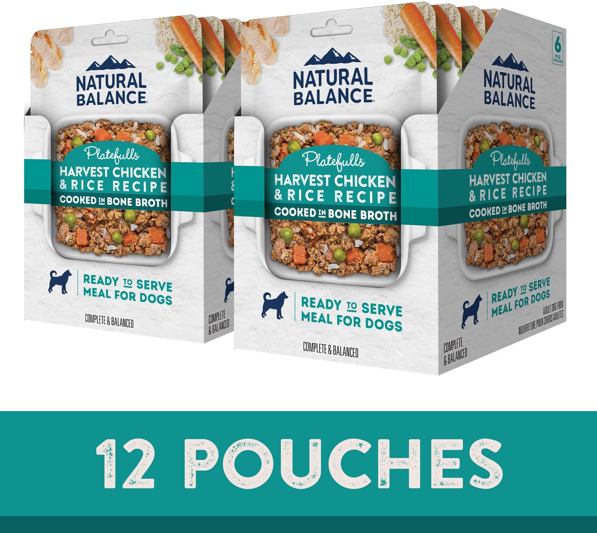 NATURAL BALANCE Platefulls Harvest Chicken & Rice Recipe Wet Dog Food