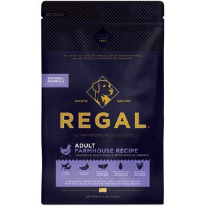 Regal Pet Foods Farmhouse Recipe Chicken & Duck Meals Whole Grains Adult Dry Dog Food, 4-lb bag