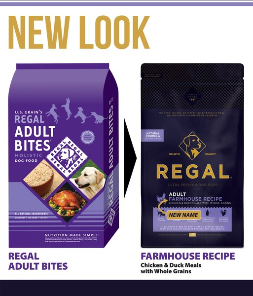 Regal Pet Foods Farmhouse Recipe Chicken & Duck Meals Whole Grains Adult Dry Dog Food