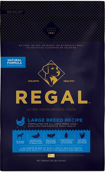 Regal Pet Foods Large Breed Recipe Dry Dog Food, 26-lb bag slide 1 of 4
