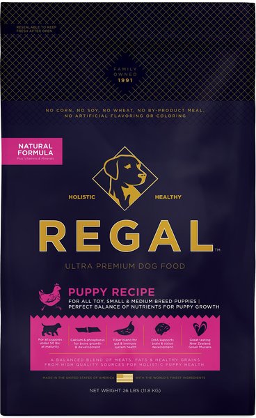 Regal Pet Foods Puppy Recipe Dry Dog Food, 26-lb bag slide 1 of 4