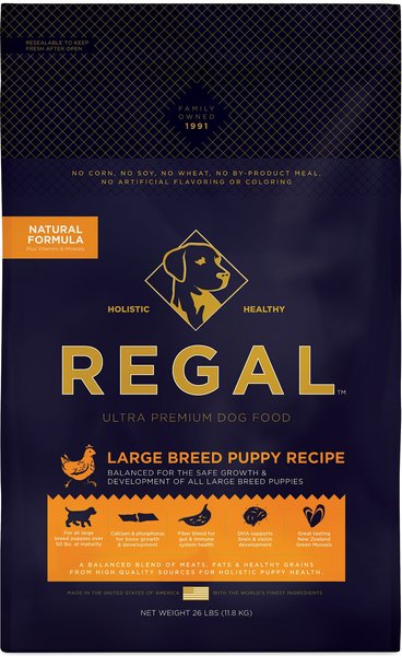 Regal Pet Foods Large Breed Puppy Recipe Dry Dog Food, 26-lb bag slide 1 of 4